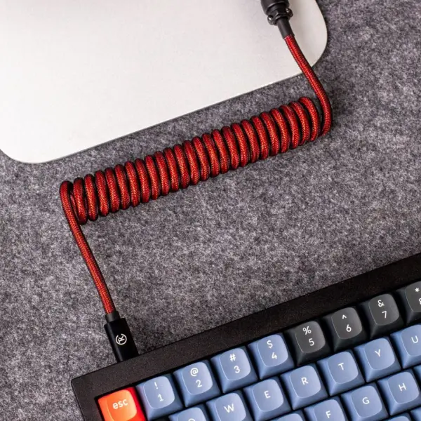 Keychron Cable Keychron Premium Coiled Aviator Cable - Vibe Gaming