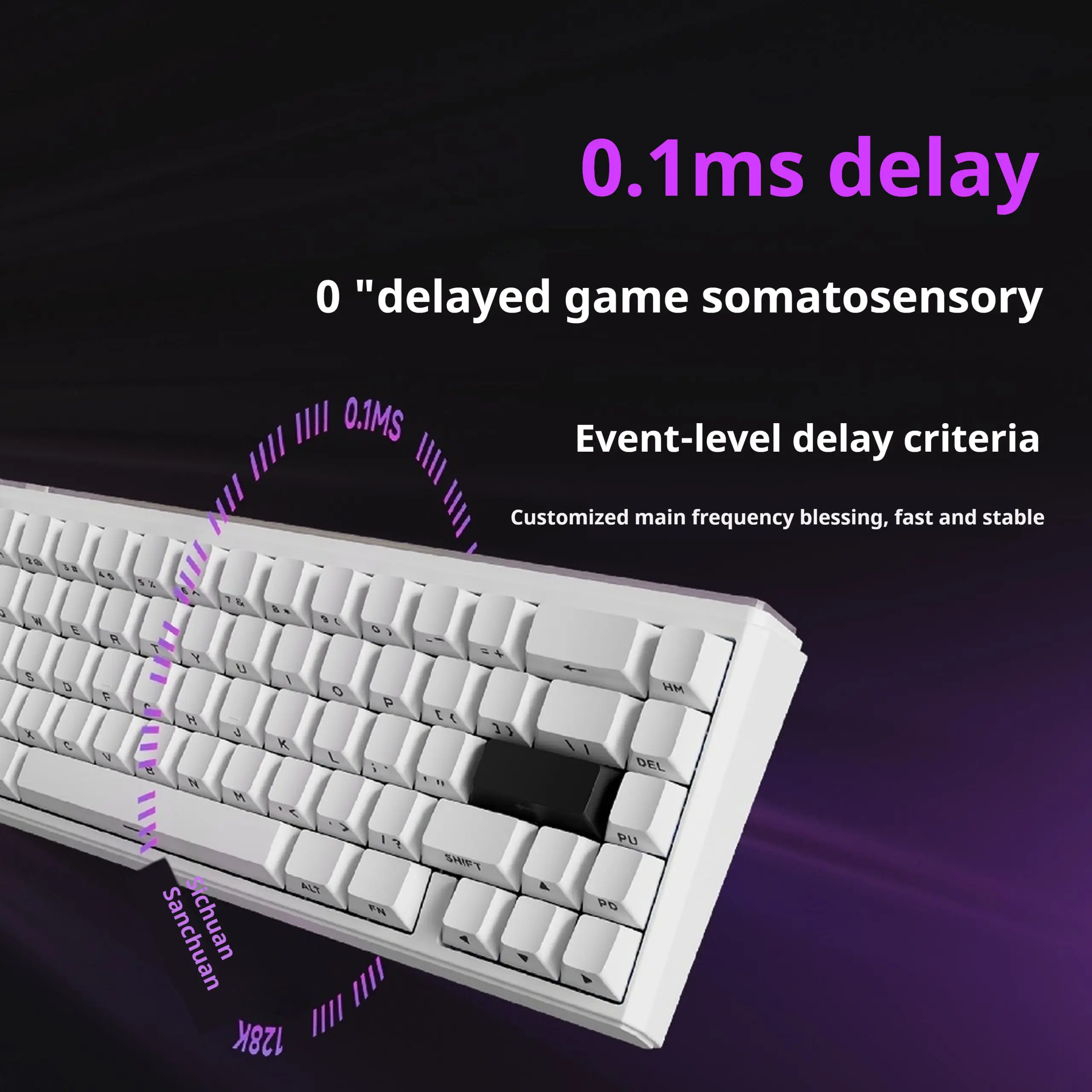 EWEADN DEEP68 HE Side-Engraved RGB Wired Magnetic Switch Gaming Keyboard, White 7 EWEADN DEEP68 HE Side-Engraved RGB Wired Magnetic Switch Gaming Keyboard, White - Image 7