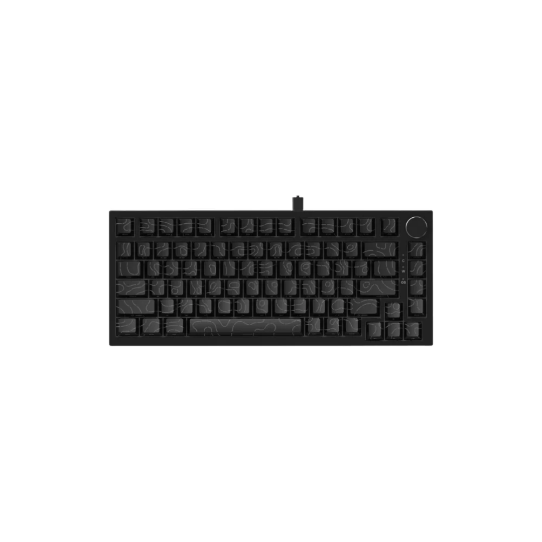 AJAZZ AK820 75% Gasket-Mounted White Backlit Wired Mechanical Keyboard, Contour Line-Black 1 AJAZZ AK820 75% Gasket-Mounted White Backlit Wired Mechanical Keyboard, Contour Line-Black