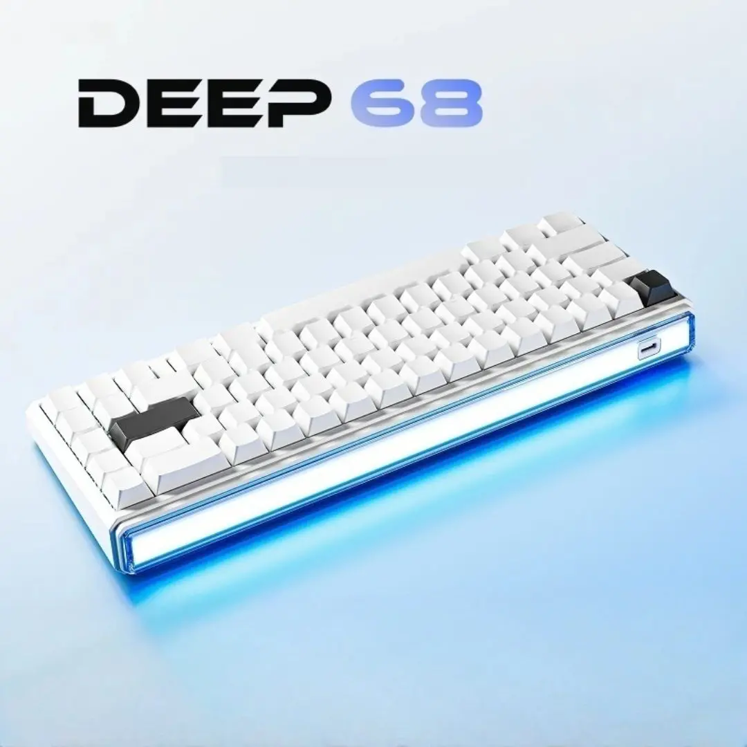 EWEADN DEEP68 HE Side-Engraved RGB Wired Magnetic Switch Gaming Keyboard, White 2 EWEADN DEEP68 HE Side-Engraved RGB Wired Magnetic Switch Gaming Keyboard, White - Image 2