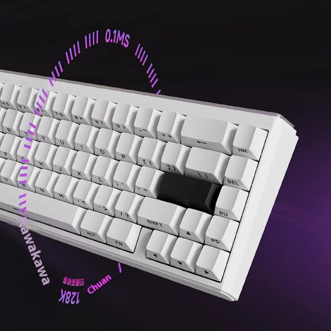 EWEADN DEEP68 HE Side-Engraved RGB Wired Magnetic Switch Gaming Keyboard, White 3 EWEADN DEEP68 HE Side-Engraved RGB Wired Magnetic Switch Gaming Keyboard, White - Image 3