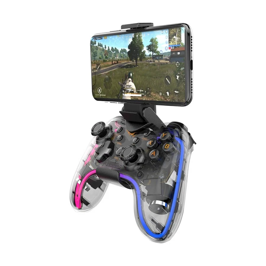 Havit G180BT Transparent RGB Bluetooth Vibration Gamepad 2 Havit G180BT Transparent RGB Bluetooth Vibration Gamepad - Image 2