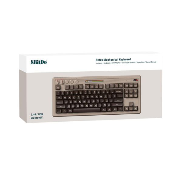 8BitDo Retro Mechanical Keyboard, C64 Edition - Vibe Gaming