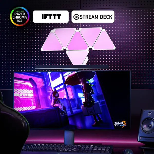 Cololight RGB Triangle Light Starter Kit | White (6 Pcs) - Vibe Gaming