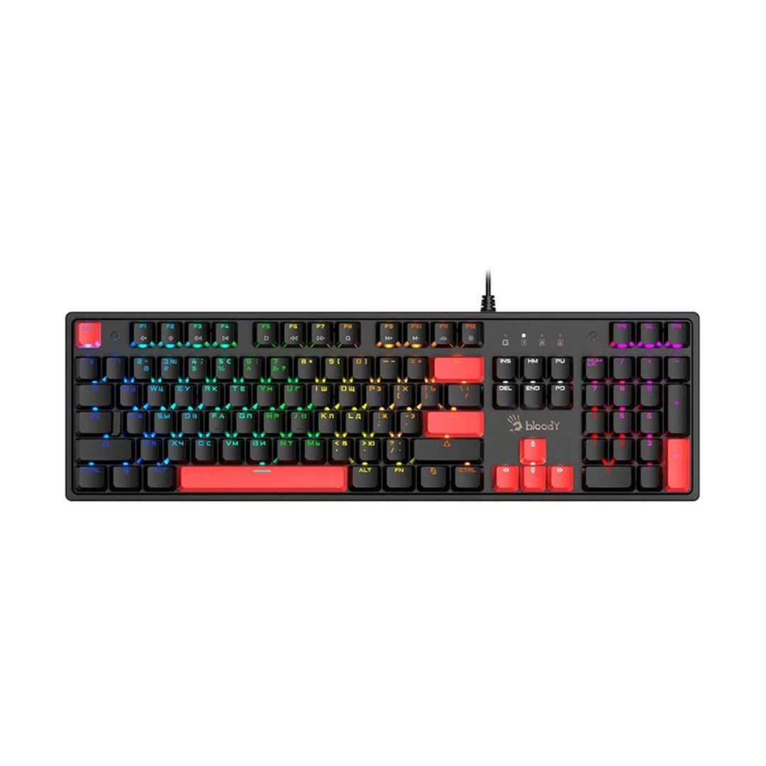 A4Tech Bloody S520N RGB Mechanical Gaming Keyboard, Fire Black - Vibe ...