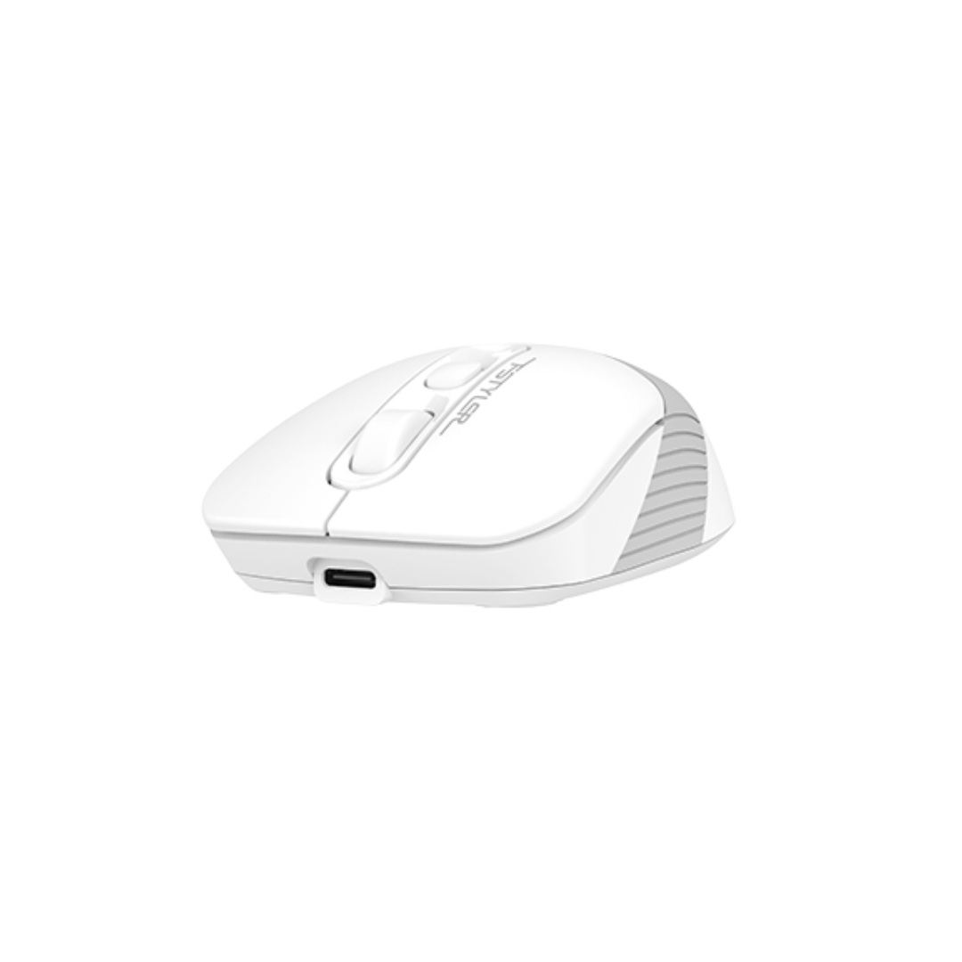A4TECH FSTYLER FB10CS Silent Multimode Rechargeable Wireless Mouse, Grayish White 3 A4TECH FSTYLER FB10CS Silent Multimode Rechargeable Wireless Mouse, Grayish White - Image 3