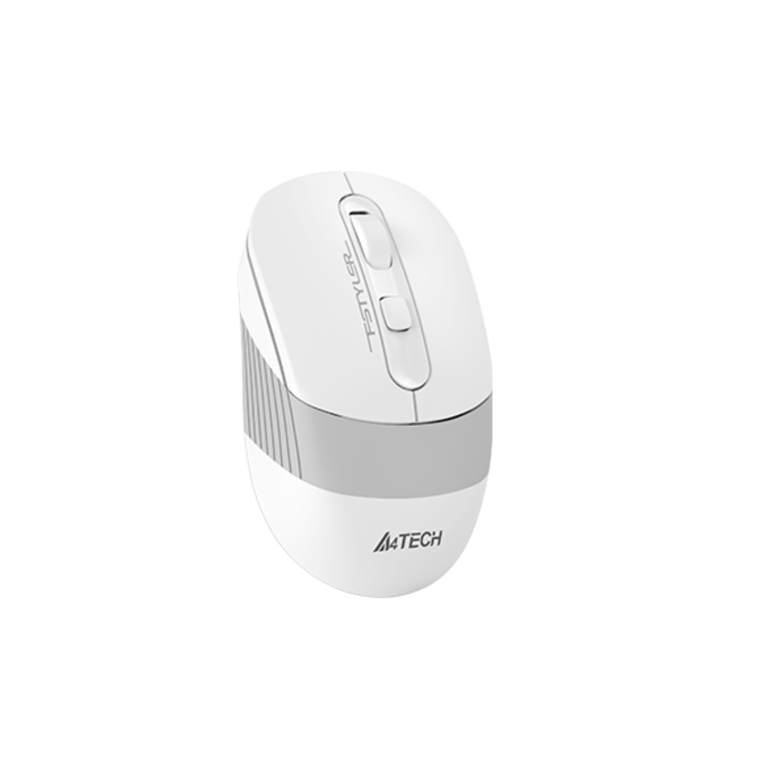 A4TECH FSTYLER FB10CS Silent Multimode Rechargeable Wireless Mouse, Grayish White 5 A4TECH FSTYLER FB10CS Silent Multimode Rechargeable Wireless Mouse, Grayish White - Image 5