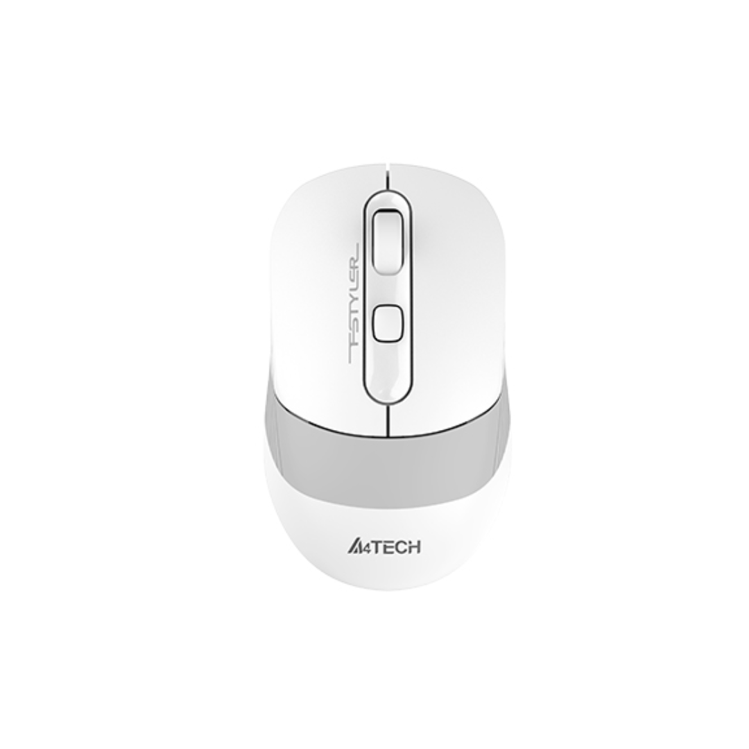 A4TECH FSTYLER FB10CS Silent Multimode Rechargeable Wireless Mouse, Grayish White 1 A4TECH FSTYLER FB10CS Silent Multimode Rechargeable Wireless Mouse, Grayish White