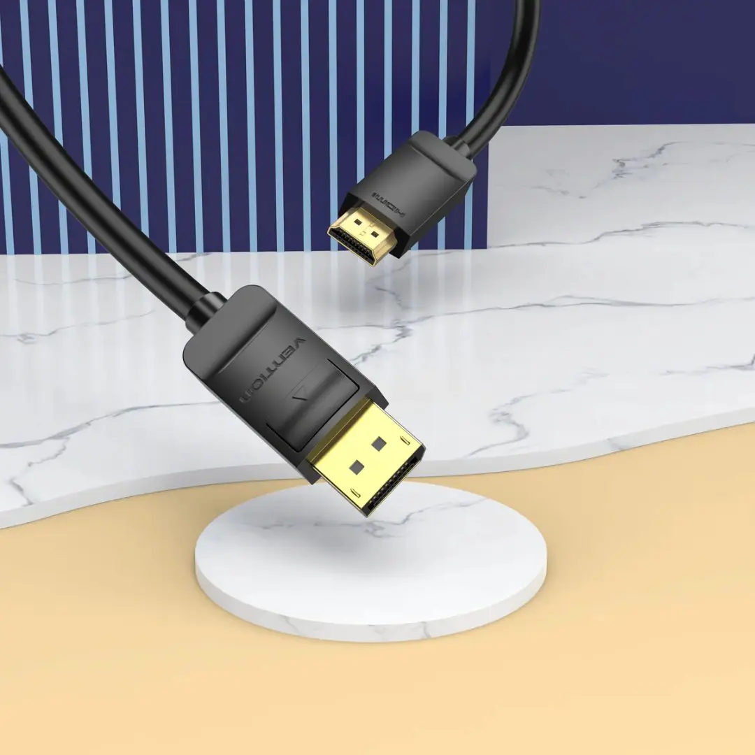 VENTION HADBH DP to HDMI Cable 2M Black 2 VENTION HADBH DP to HDMI Cable 2M Black - Image 2