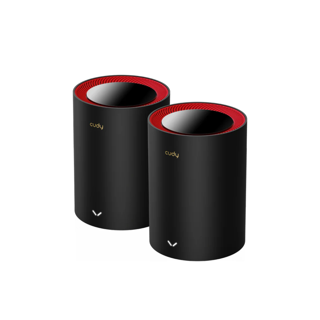 Cubbi Network Router CUDY M3000 2-Pack AX3000 2.5G Dual Band Wi-Fi 6 Mesh System Router ...