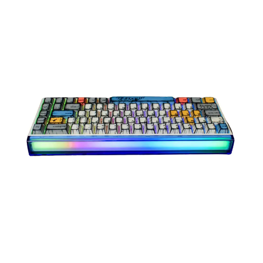 AULA HERO 68 HE Ultra 8K Wired Magnetic Switch Keyboard, White Comix 2 AULA HERO 68 HE Ultra 8K Wired Magnetic Switch Keyboard, White Comix - Image 2
