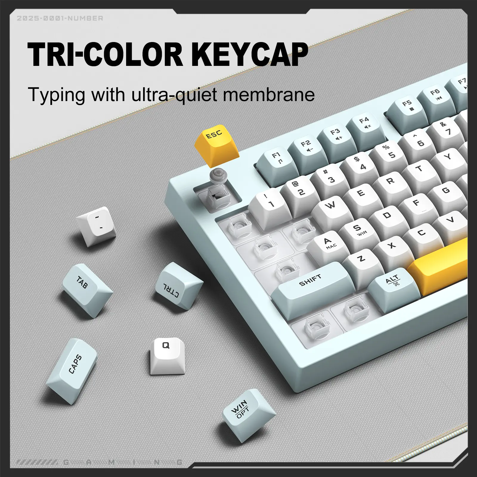 ONIKUMA G80 94 Keys Tri-Mode Wireless Membrane Keyboard with LCD Screen & Multifunction Knob 9 ONIKUMA G80 94 Keys Tri-Mode Wireless Membrane Keyboard with LCD Screen & Multifunction Knob - Image 9