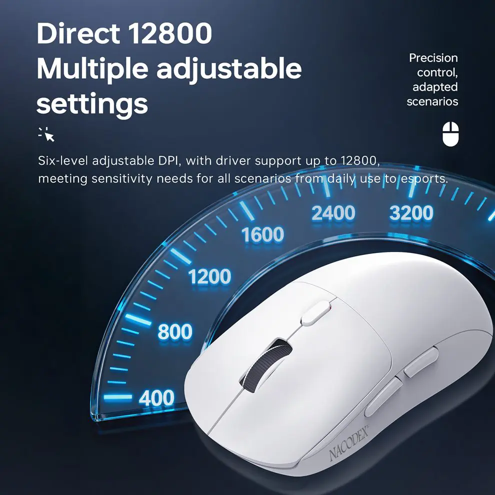 AJAZZ NJ07 Tri-Mode Wireless Lightweight Gaming Mouse 16 AJAZZ NJ07 Tri-Mode Wireless Lightweight Gaming Mouse - Image 16