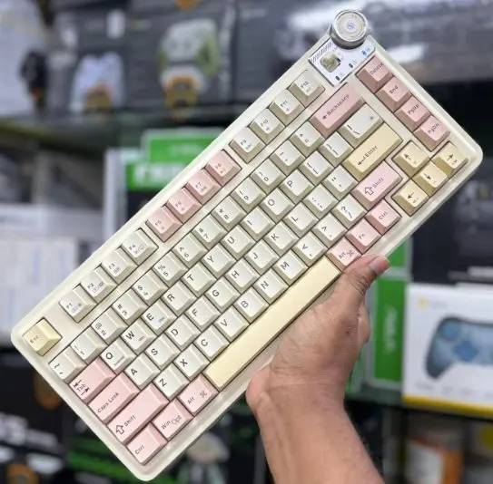 Lingbao MK75 Tri-Mode Wireless RGB Mechanical Keyboard 5 Lingbao MK75 Tri-Mode Wireless RGB Mechanical Keyboard - Image 5