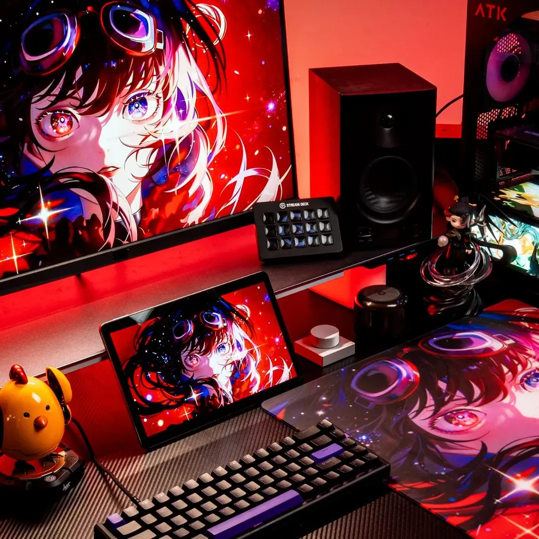 ATK Crimson Edition Tempered Glass Mouse Pad 4 ATK Crimson Edition Tempered Glass Mouse Pad - Image 4