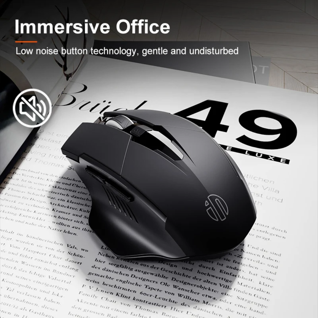 Inphic F1 2.4G Wireless Office Mouse, Gray 5 Inphic F1 2.4G Wireless Office Mouse, Gray - Image 5