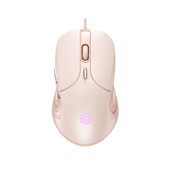 Inphic B8 Wired Office Mouse, Pink - Vibe Gaming