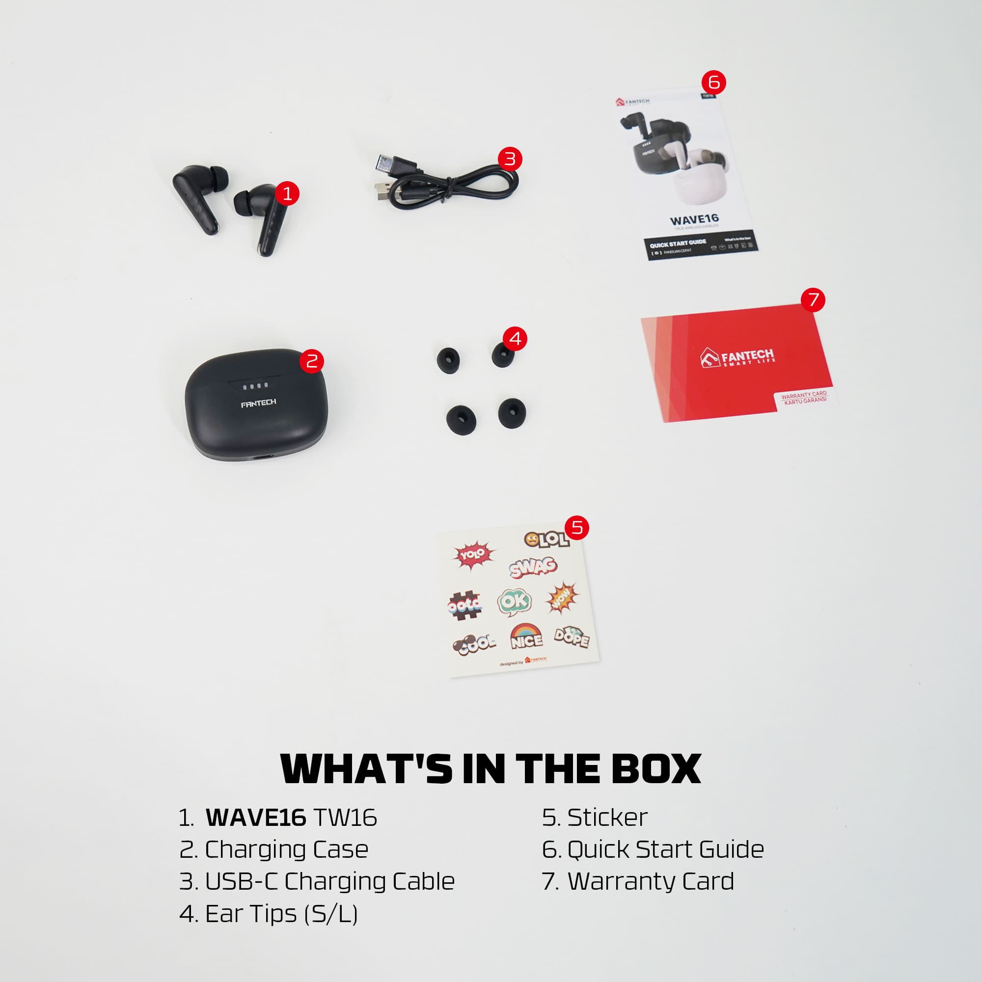 FANTECH TW16 WAVE Bluetooth True Wireless Earbuds 4 FANTECH TW16 WAVE Bluetooth True Wireless Earbuds - Image 4