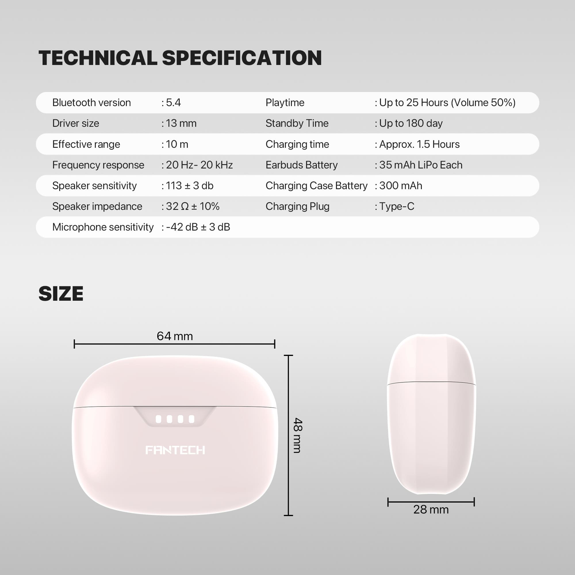 FANTECH TW16 WAVE Bluetooth True Wireless Earbuds 3 FANTECH TW16 WAVE Bluetooth True Wireless Earbuds - Image 3