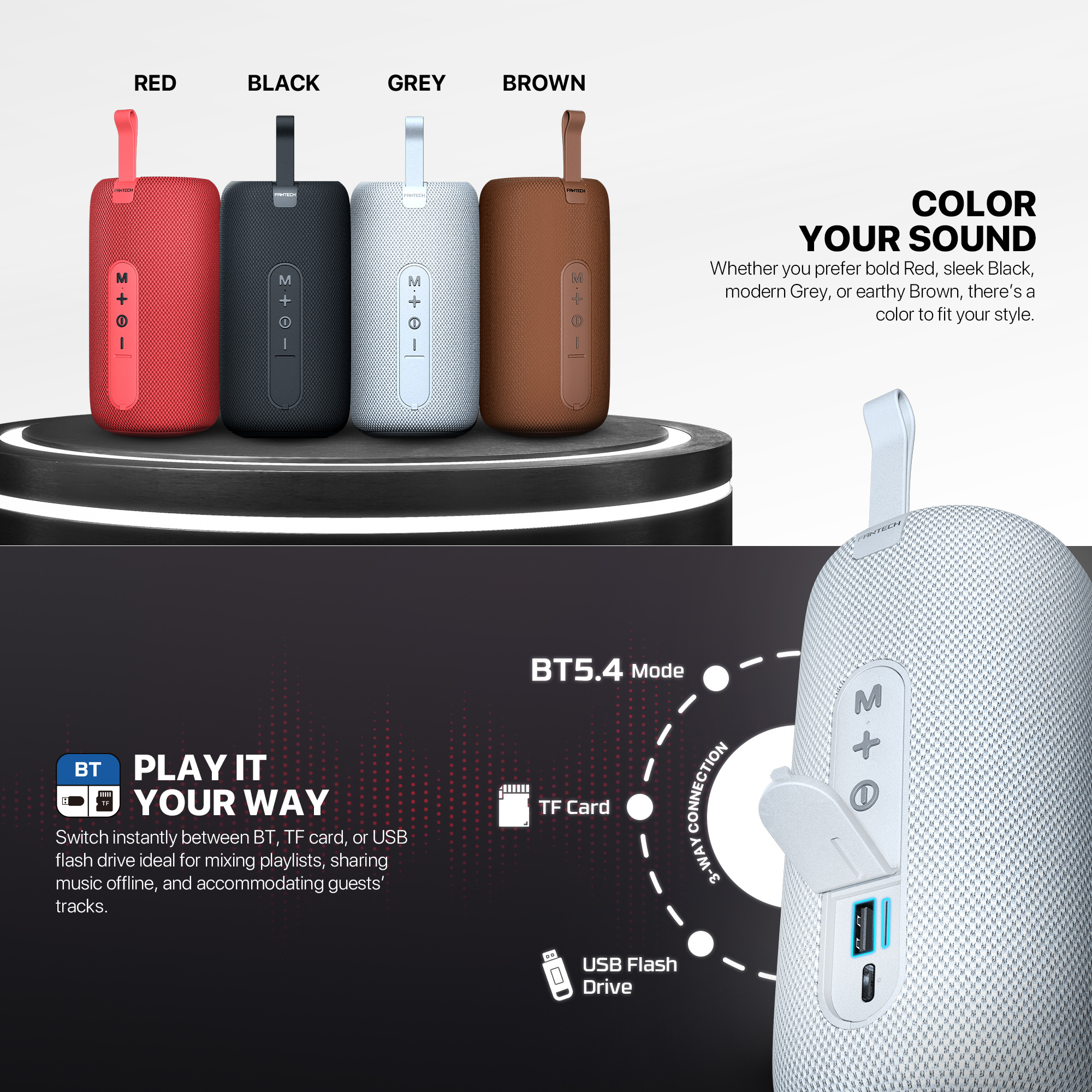 FANTECH BS158 Nerabox Bluetooth Speaker 6 FANTECH BS158 Nerabox Bluetooth Speaker - Image 6
