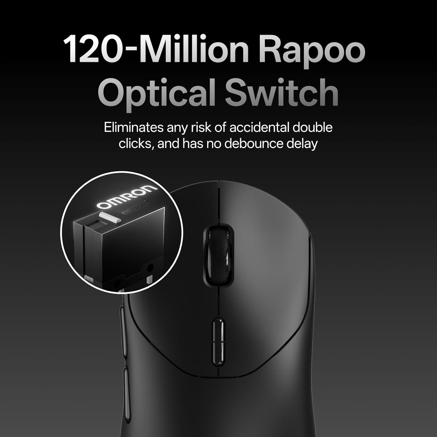 Rapoo VT2 MAX 8K Dual-Mode Gaming Mouse, Black 7 Rapoo VT2 MAX 8K Dual-Mode Gaming Mouse, Black - Image 7