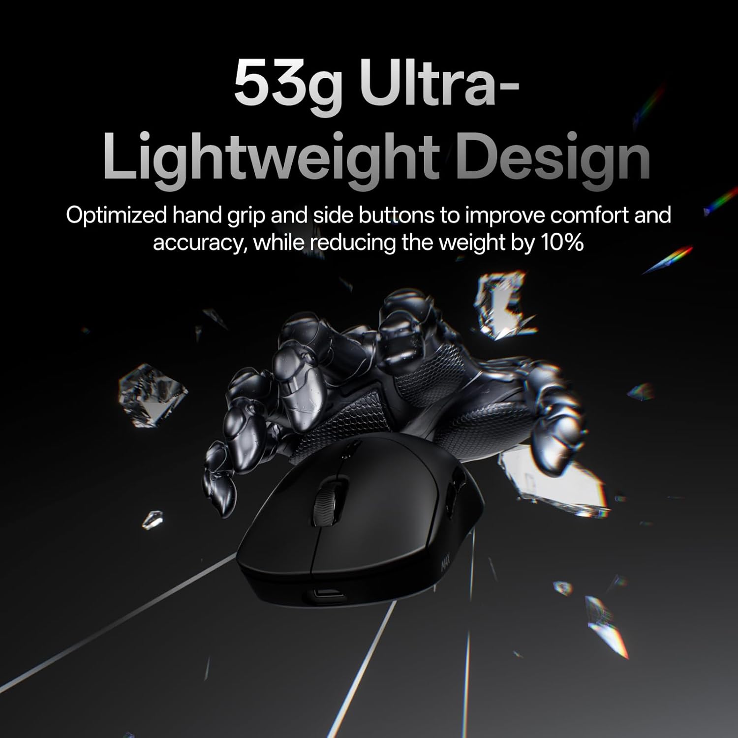 Rapoo VT2 MAX 8K Dual-Mode Gaming Mouse, Black 4 Rapoo VT2 MAX 8K Dual-Mode Gaming Mouse, Black - Image 4