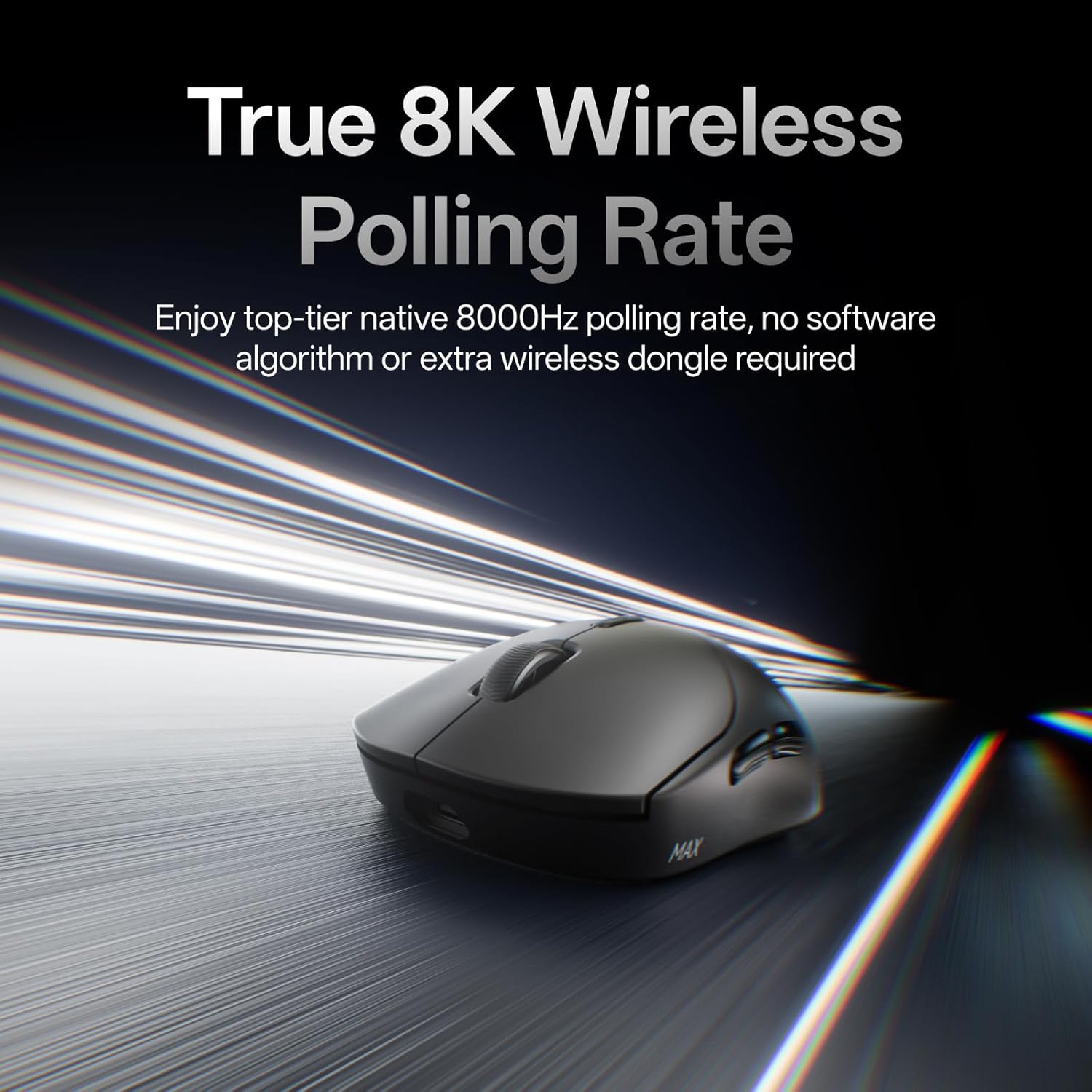 Rapoo VT2 MAX 8K Dual-Mode Gaming Mouse, Black 3 Rapoo VT2 MAX 8K Dual-Mode Gaming Mouse, Black - Image 3
