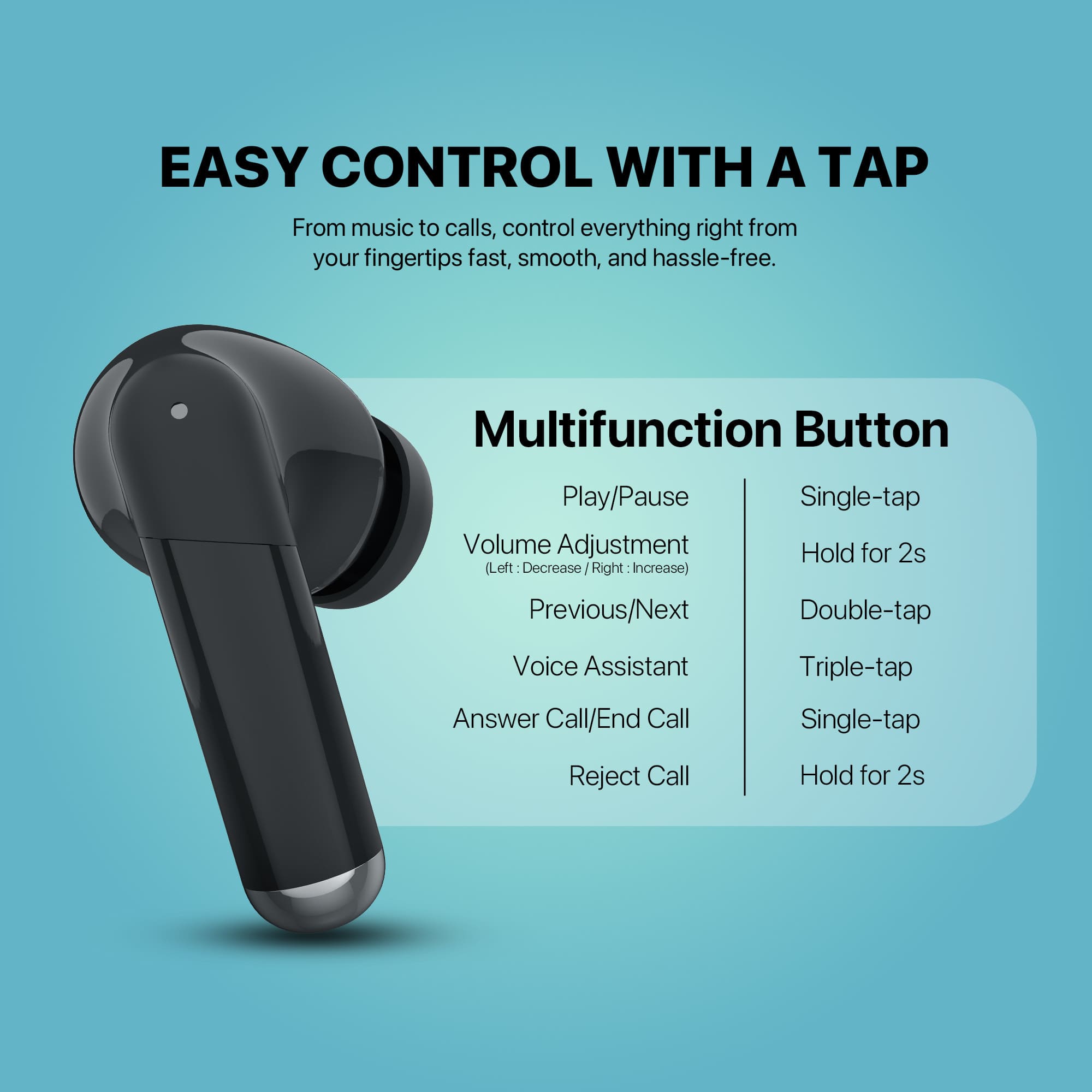FANTECH TW15 WAVE Bluetooth True Wireless Earbuds 9 FANTECH TW15 WAVE Bluetooth True Wireless Earbuds - Image 9