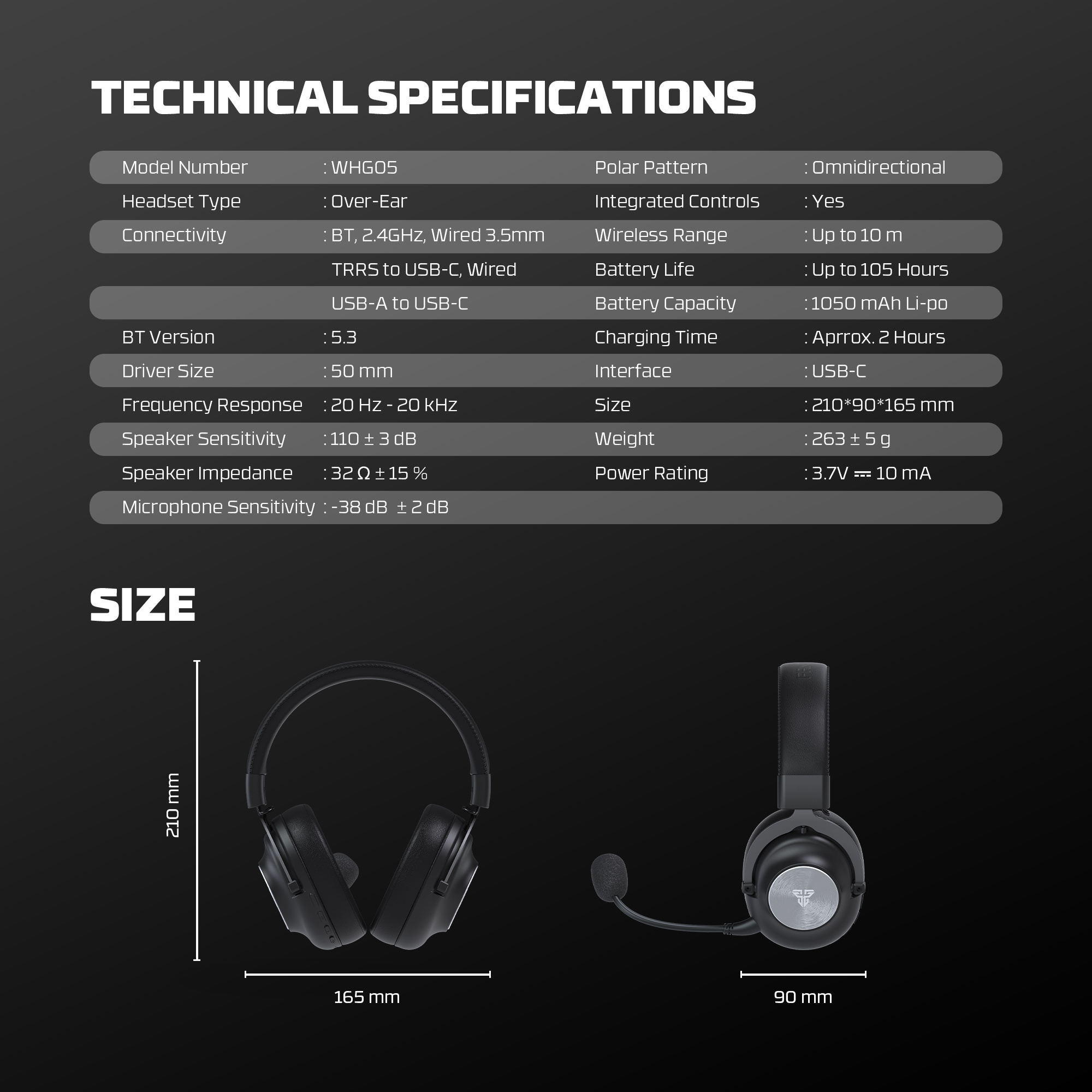 FANTECH WHG05 STELLAR Multiplatform Tri-Mode Wireless Gaming Headset 13 FANTECH WHG05 STELLAR Multiplatform Tri-Mode Wireless Gaming Headset - Image 13