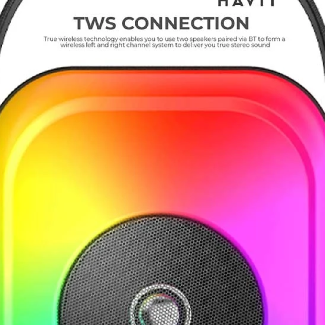 Havit SQ128BT RGB Bluetooth Speaker 5 Havit SQ128BT RGB Bluetooth Speaker - Image 5