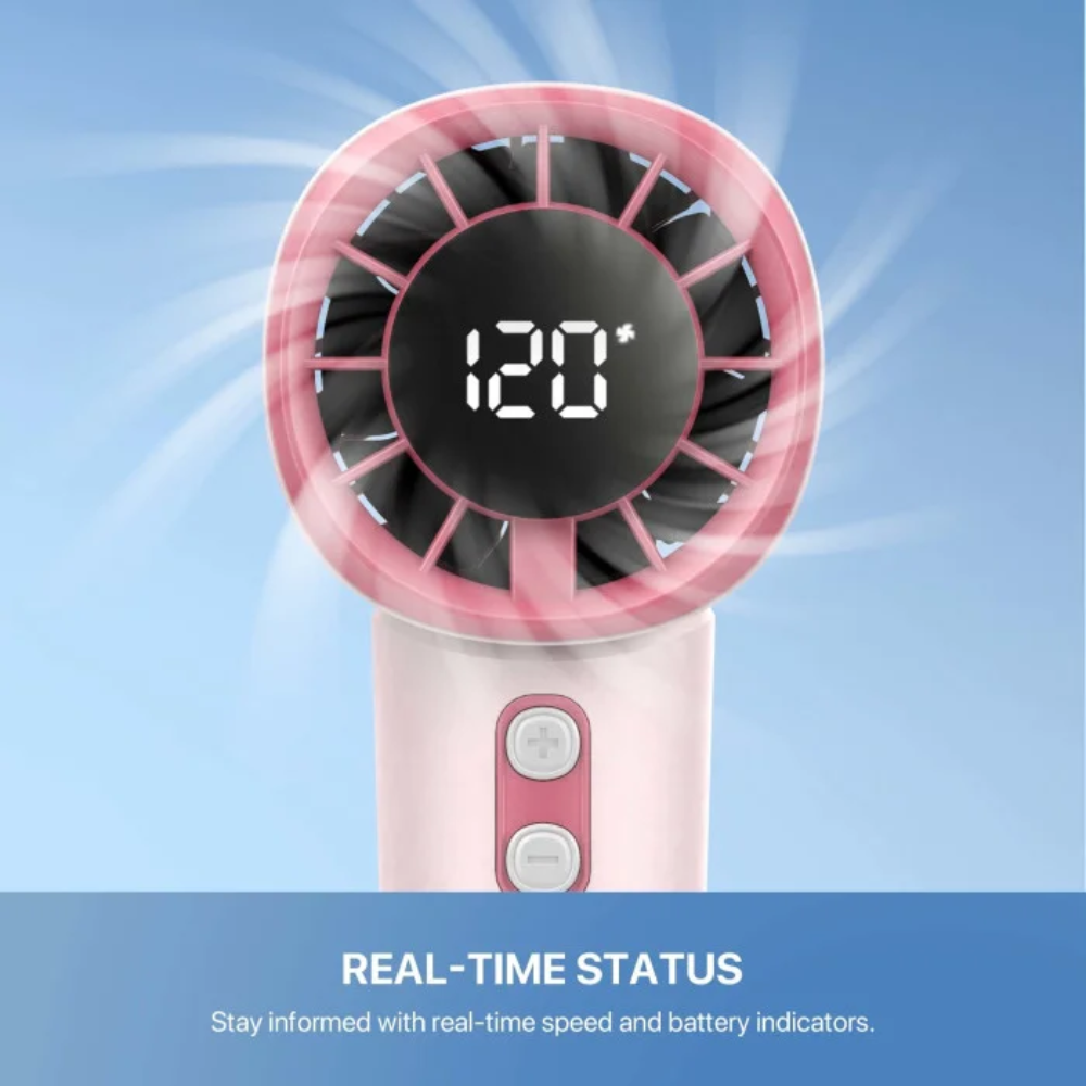 Fantech PAC5 Portable Handheld Mini Charger Fan With LCD Display 12 Fantech PAC5 Portable Handheld Mini Charger Fan With LCD Display - Image 12