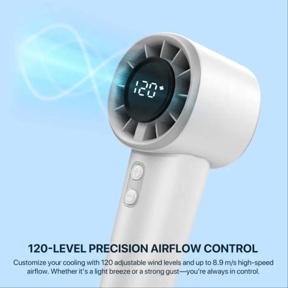Fantech PAC5 Portable Handheld Mini Charger Fan With LCD Display 13 Fantech PAC5 Portable Handheld Mini Charger Fan With LCD Display - Image 13