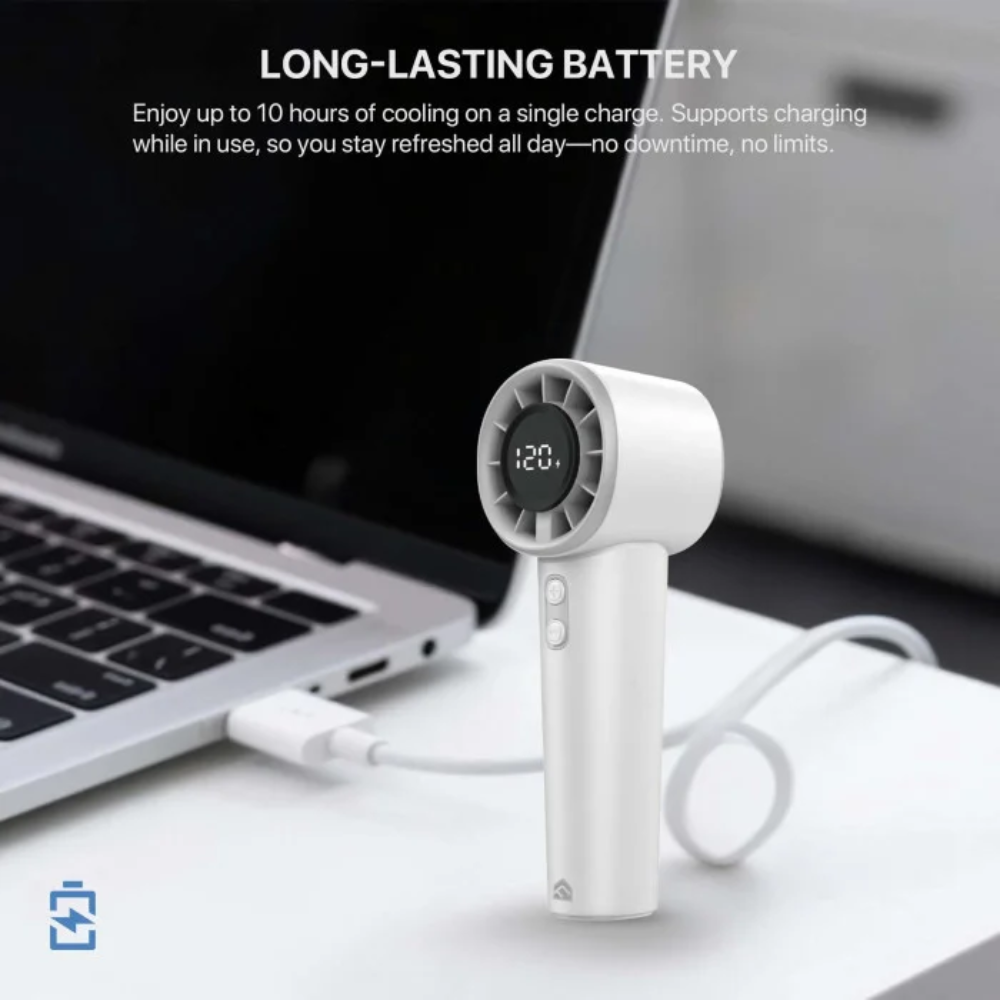 Fantech PAC5 Portable Handheld Mini Charger Fan With LCD Display 14 Fantech PAC5 Portable Handheld Mini Charger Fan With LCD Display - Image 14