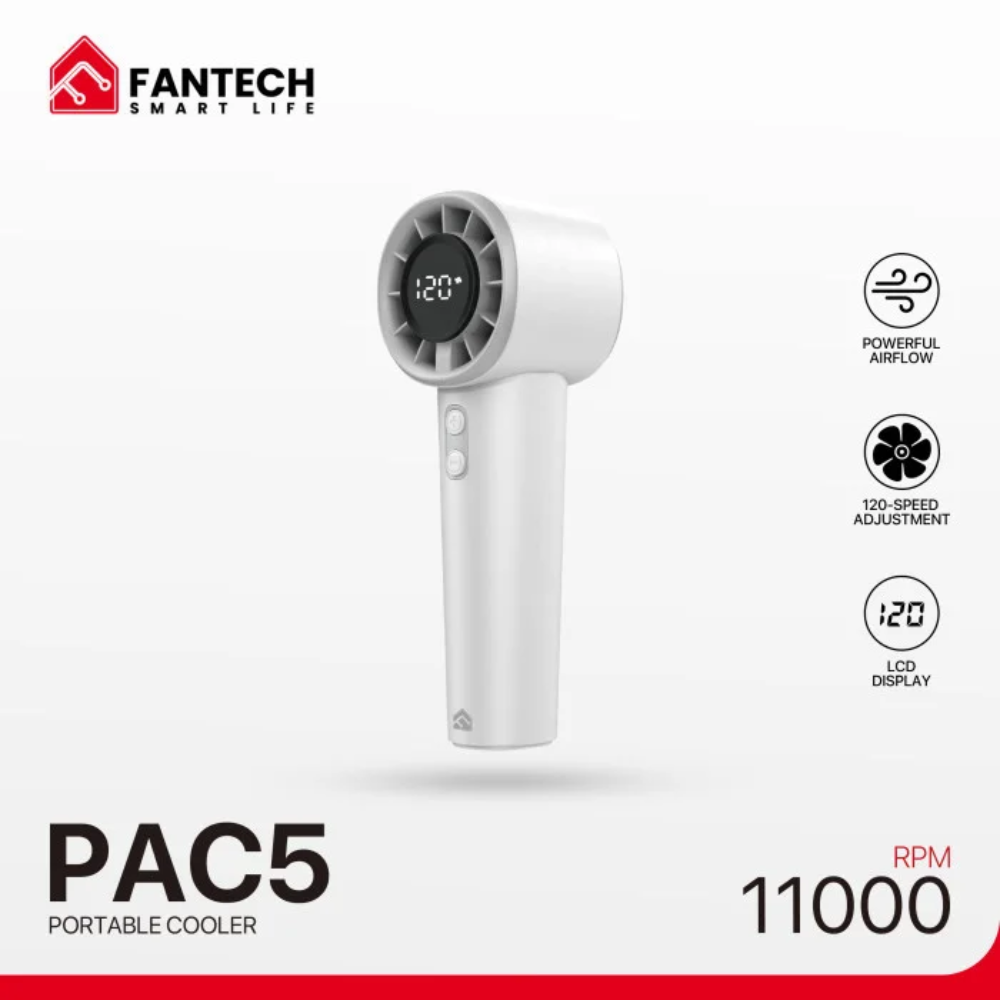 Fantech PAC5 Portable Handheld Mini Charger Fan With LCD Display 7 Fantech PAC5 Portable Handheld Mini Charger Fan With LCD Display - Image 7