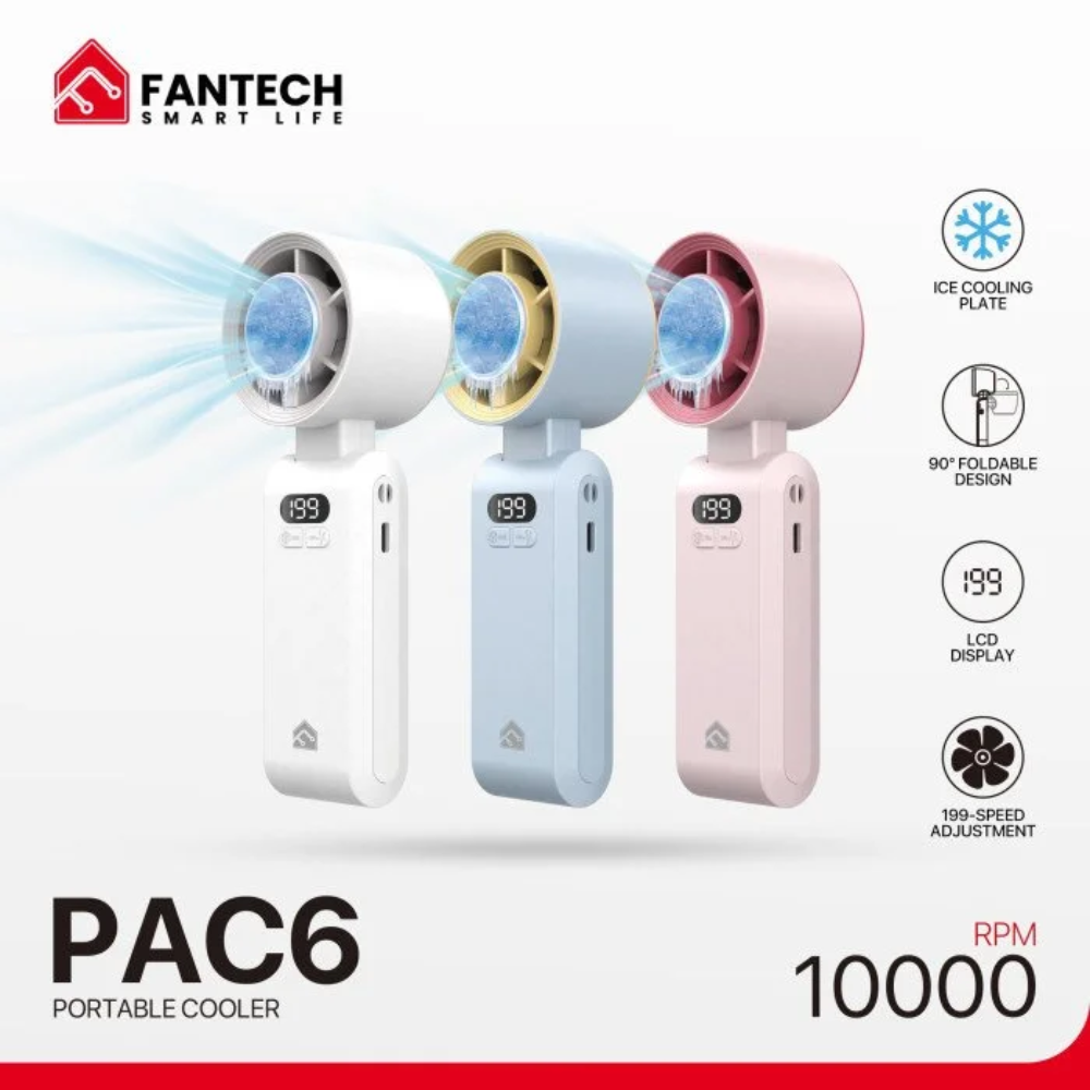FANTECH PAC6 ICE Cooling Plated Portable Mini Charger Fan 4 FANTECH PAC6 ICE Cooling Plated Portable Mini Charger Fan - Image 4