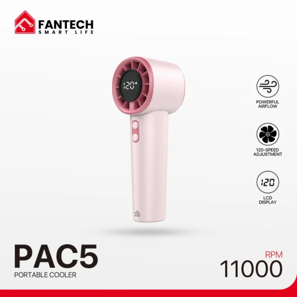 Fantech PAC5 Portable Handheld Mini Charger Fan With LCD Display 9 Fantech PAC5 Portable Handheld Mini Charger Fan With LCD Display - Image 9