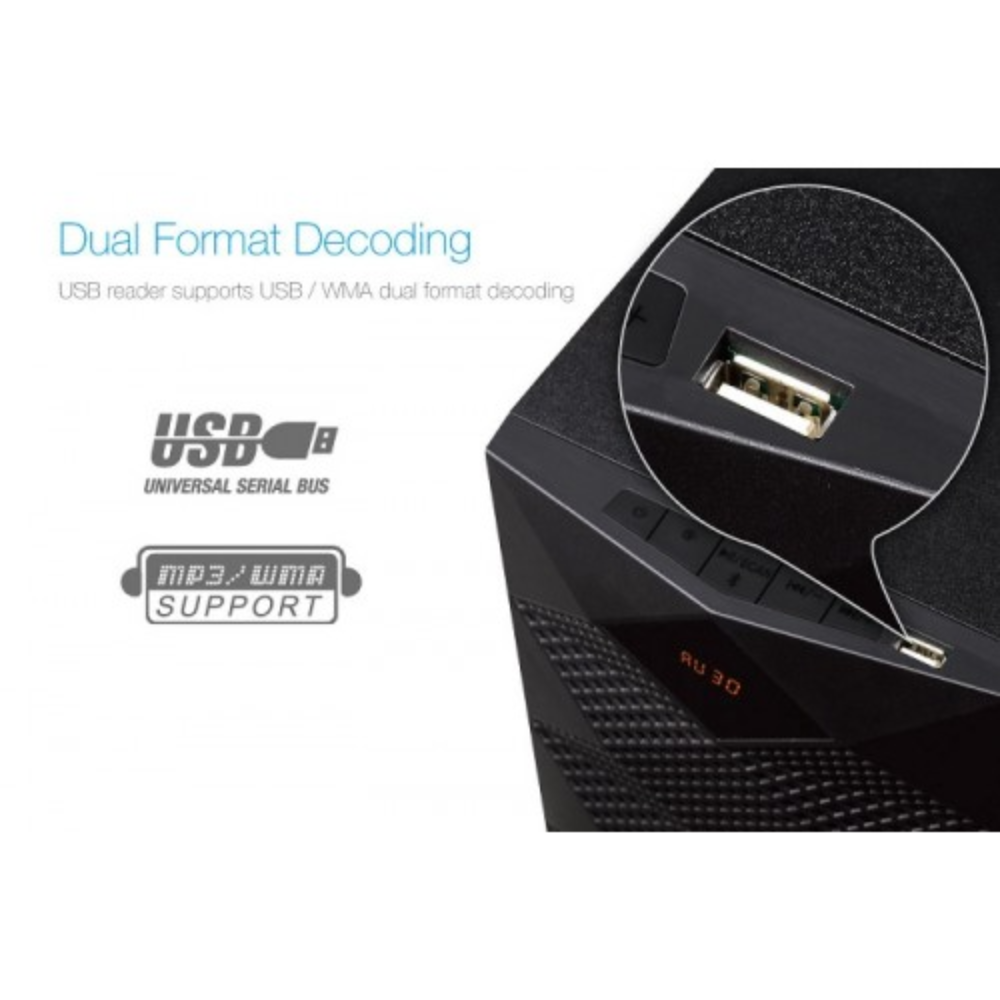F&D A180X Multimedia Bluetooth 2:1 Speaker 4 F&D A180X Multimedia Bluetooth 2:1 Speaker - Image 4