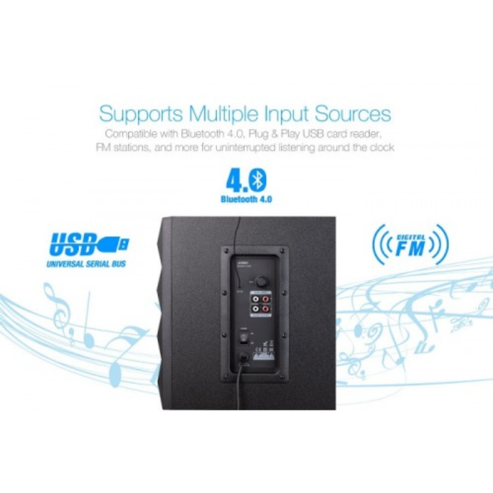 F&D A180X Multimedia Bluetooth 2:1 Speaker 2 F&D A180X Multimedia Bluetooth 2:1 Speaker - Image 2