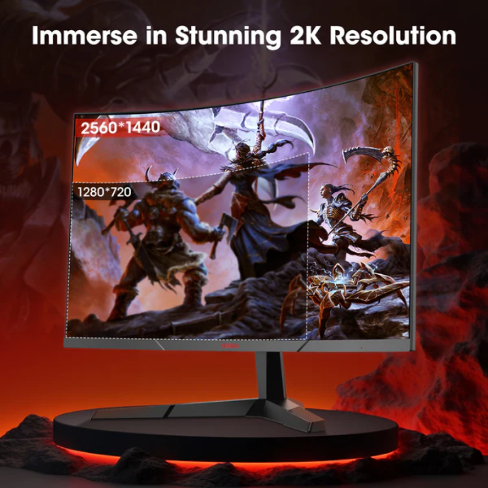 KOORUI 27E6QCA 27-inch VA QHD 180Hz Curved Gaming Monitor 4 KOORUI 27E6QCA 27-inch VA QHD 180Hz Curved Gaming Monitor - Image 4