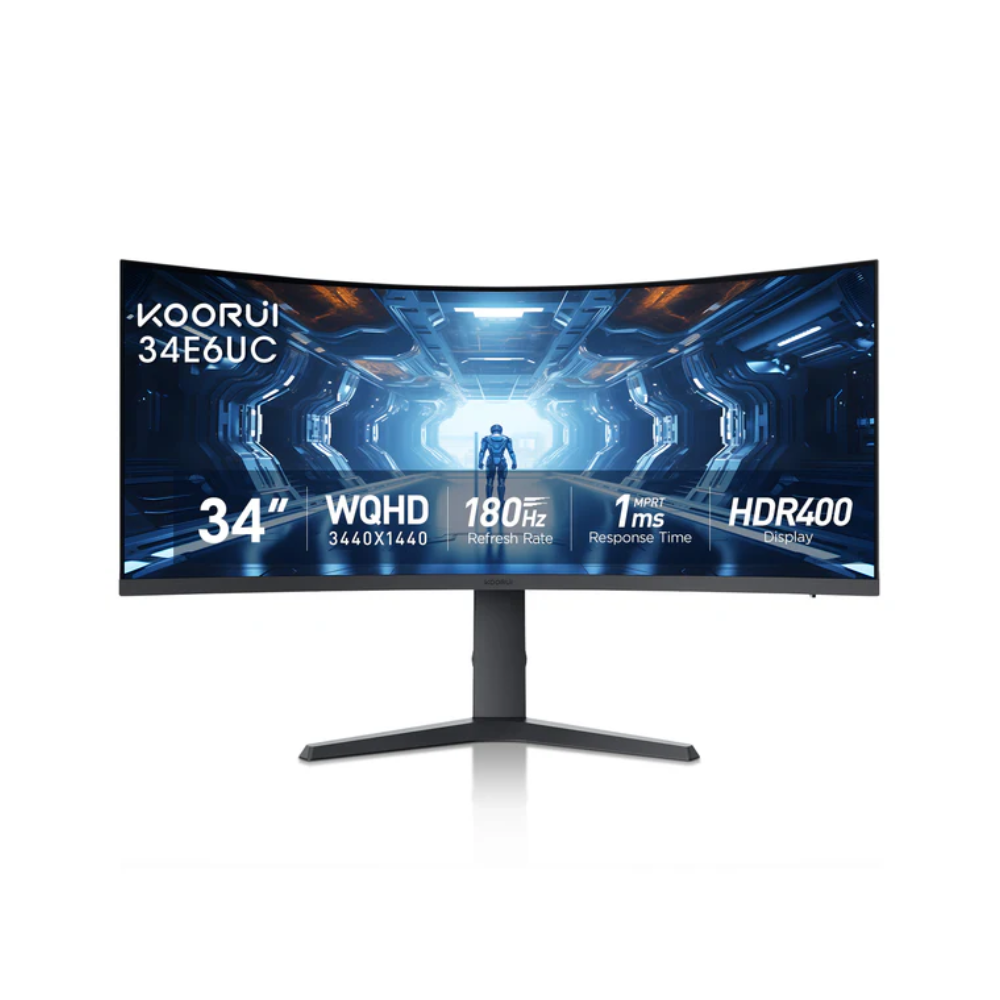 KOORUI 34E6UC 34-inch VA WQHD 165Hz Curved Gaming Monitor 1 KOORUI 34E6UC 34-inch VA WQHD 165Hz Curved Gaming Monitor