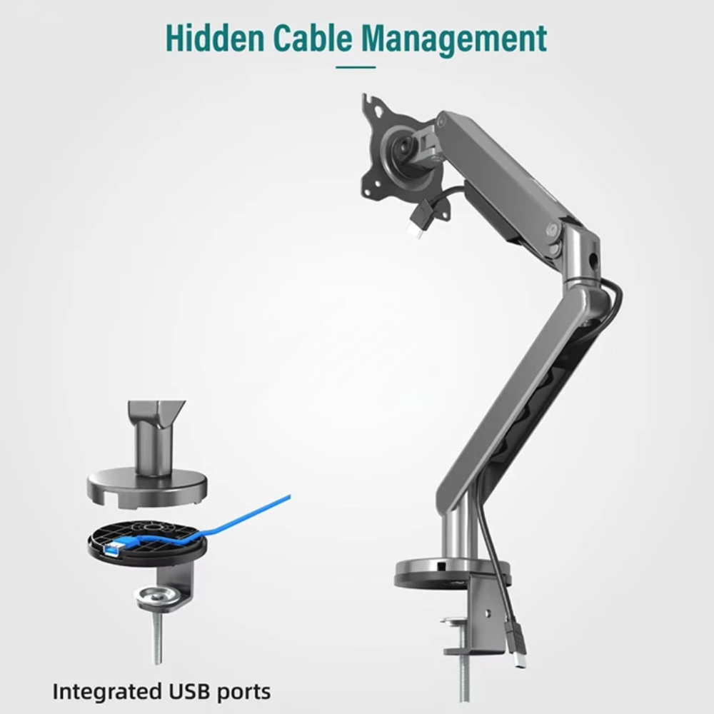 Kaloc DS120 17-32 Inch Adjustable Single Monitor Arm 2 Kaloc DS120 17-32 Inch Adjustable Single Monitor Arm - Image 2