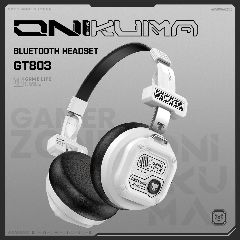 Onikuma GT803 Dual Mode Wireless Gaming Headset, Black 6 Onikuma GT803 Dual Mode Wireless Gaming Headset, Black - Image 6
