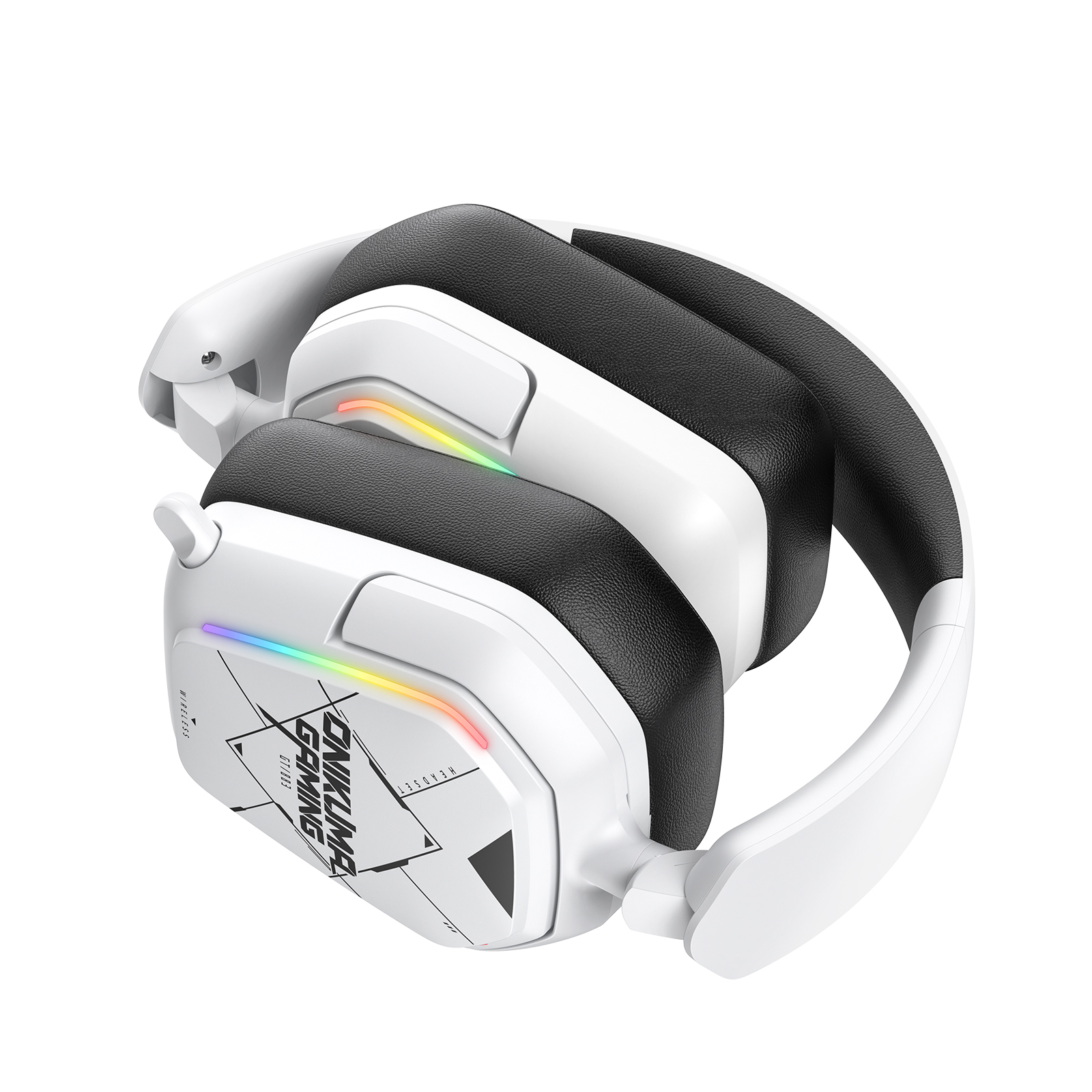 Onikuma GT883 4-Mode Wireless Gaming Headset, (Black/White) 2 Onikuma GT883 4-Mode Wireless Gaming Headset, (Black/White) - Image 2