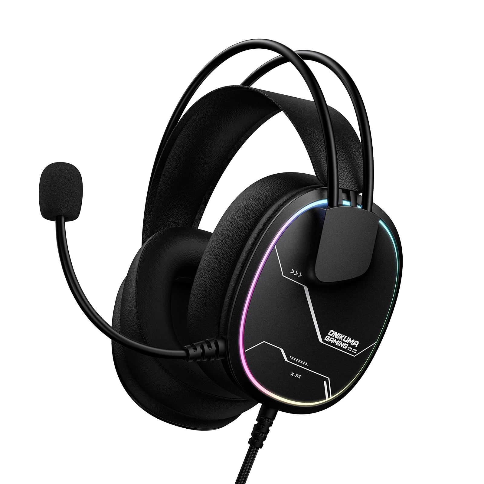Onikuma X91 RGB Lightweight Over-Ear Wired Gaming Headset 1 Onikuma X91 RGB Lightweight Over-Ear Wired Gaming Headset