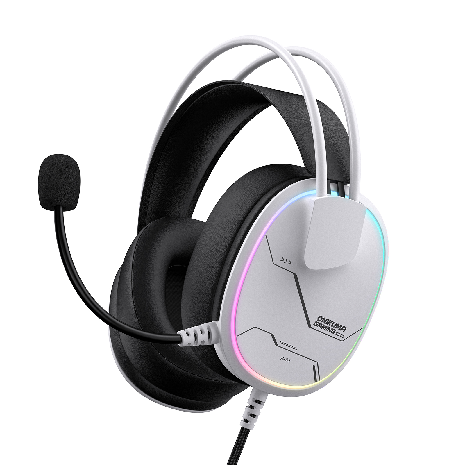 Onikuma X91 RGB Lightweight Over-Ear Wired Gaming Headset 3 Onikuma X91 RGB Lightweight Over-Ear Wired Gaming Headset - Image 3