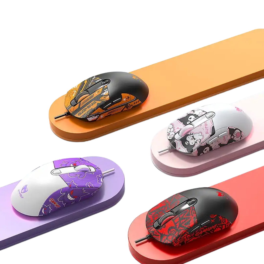 T-wolf G550 Gaming Mouse RGB WITH Gengar Kuromi Sticker 4 T-wolf G550 Gaming Mouse RGB WITH Gengar Kuromi Sticker - Image 4