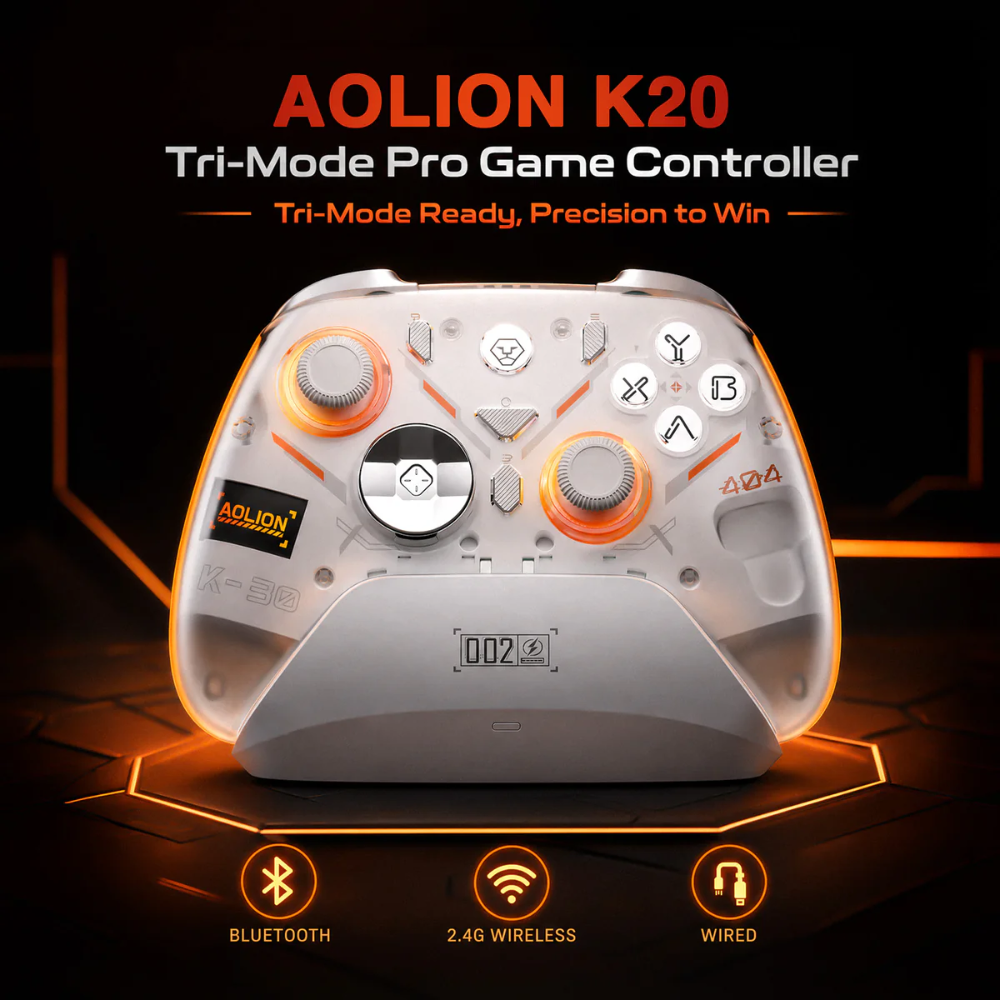 AOLION K20 TMR Wireless Controller with Charging Dock 3 AOLION K20 TMR Wireless Controller with Charging Dock - Image 3