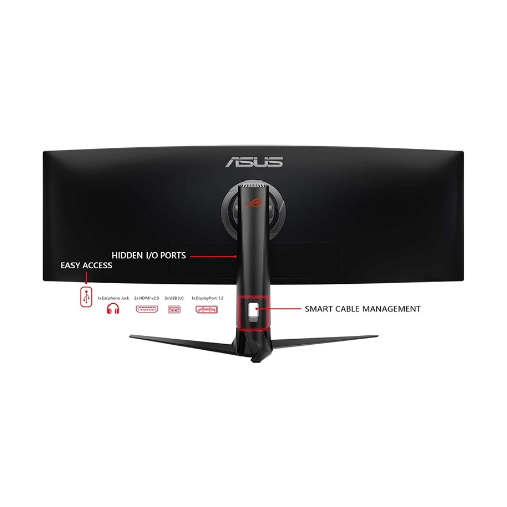 Asus ROG Strix XG49VQ 49 Inch 4K Super Ultra-Wide HDR Curved Gaming Monitor 4 Asus ROG Strix XG49VQ 49 Inch 4K Super Ultra-Wide HDR Curved Gaming Monitor - Image 4