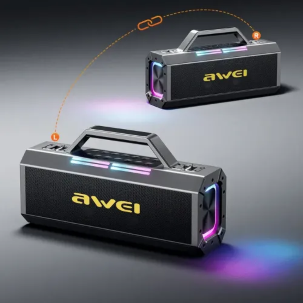 Awei KT8 Karaoke Wireless Speaker with Dual Microphone 2 Awei KT8 Karaoke Wireless Speaker with Dual Microphone - Image 2