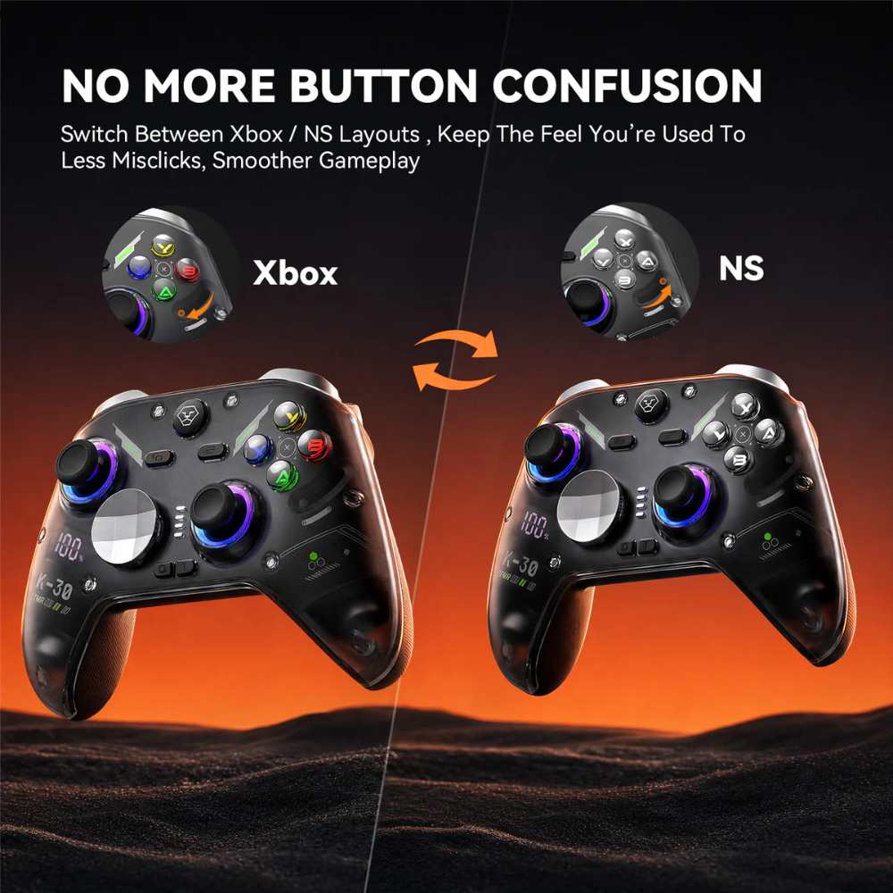 AOLION K30 TMR Tri-Mode Wireless Gaming Controller 5 AOLION K30 TMR Tri-Mode Wireless Gaming Controller - Image 5